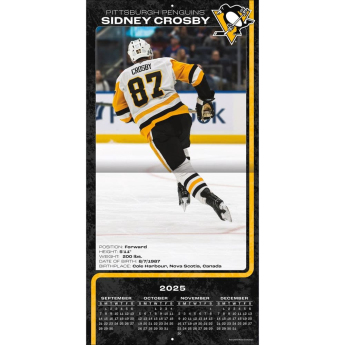 Pittsburgh Penguins kalendář #87 Sidney Crosby 2026 Wall