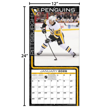 Pittsburgh Penguins kalendář #87 Sidney Crosby 2026 Wall