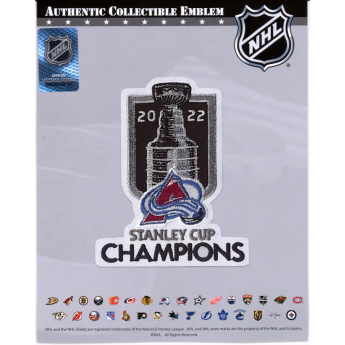 Colorado Avalanche nášivka 2022 Stanley Cup Champions Jersey Patch