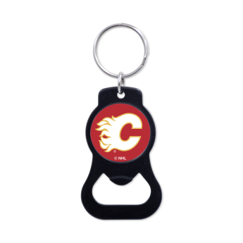 Calgary Flames přívěšek s otvírakem Black Ring