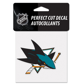 San Jose Sharks samolepka Perfect Cut Color Decal