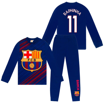 FC Barcelona dětské pyžamo Long Raphinha