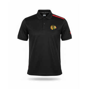 Chicago Blackhawks pánské polo tričko Authentic Rinkside Performance black