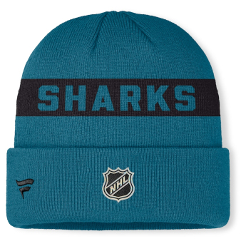 San Jose Sharks zimní čepice Authentic Pro A/Cap Cuffed inscription