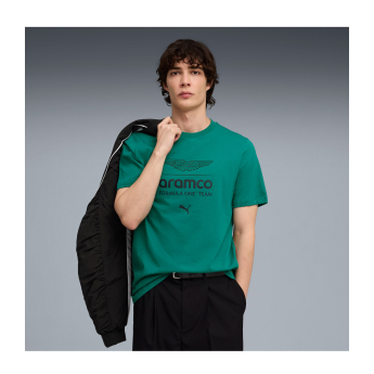 Aston Martin pánské tričko greem Large Logo F1 Team 2026