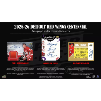 NHL boxy hokejové karty NHL Detroit Red Wings NHL Centennial Hobby Box