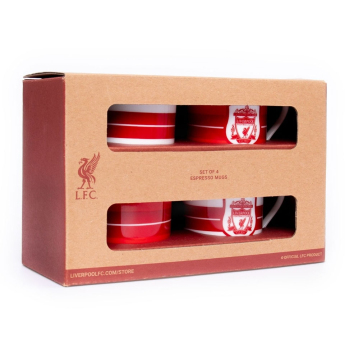 FC Liverpool sada hrnků 4 pcs espresso