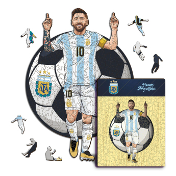 Fotbalové reprezentace dřevěné puzzle ARGENTINA Messi NEW 270 pcs
