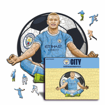 Manchester City dřevěné puzzle Haaland NEW 500 pcs