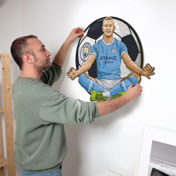 Manchester City dřevěné puzzle Haaland NEW 500 pcs