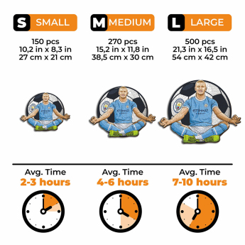 Manchester City dřevěné puzzle Haaland NEW 500 pcs