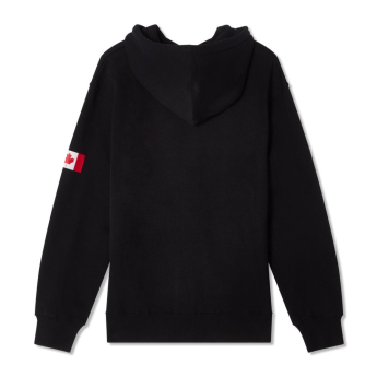 Hokejové reprezentace pánská mikina s kapucí Canada Flag black