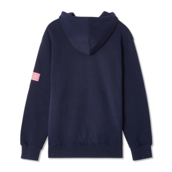 Hokejové reprezentace pánská mikina s kapucí USA Flag navy