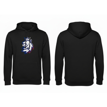 Hokejové reprezentace pánská mikina s kapucí Czech Republic logo lion ČH tricolour