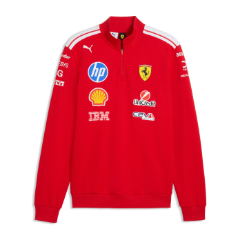 Ferrari pánská mikina T7 Half Zip official Teamline Replica F1 Team 2026