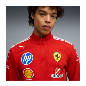 Ferrari pánská mikina T7 Half Zip official Teamline Replica F1 Team 2026