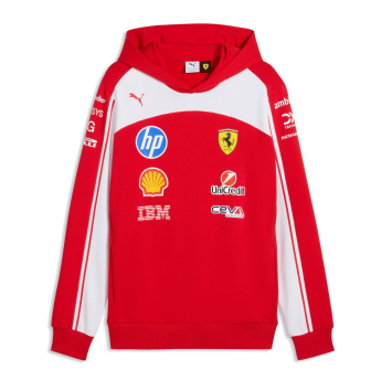 Ferrari pánská mikina s kapucí official Teamline Replica F1 Team 2026