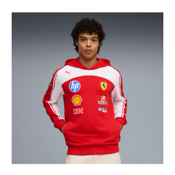 Ferrari pánská mikina s kapucí official Teamline Replica F1 Team 2026