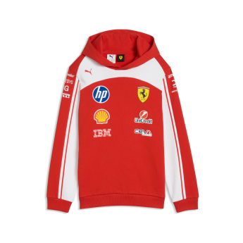 Ferrari dětská mikina s kapucí official Teamline Replica F1 Team 2026