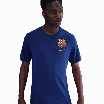 FC Barcelona pánské tričko Crest navy
