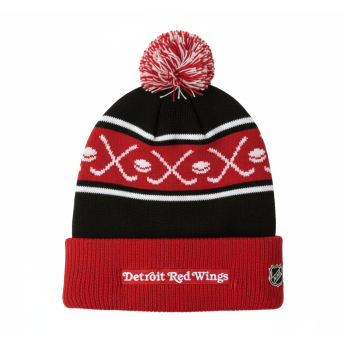 Detroit Red Wings dětská zimní čepice Face-Off Cuff Pom