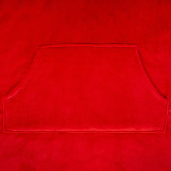 Manchester United dětská mikina s kapucí oversize blanket red