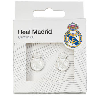 Real Madrid manžetové knoflíčky Silver Plated Formed Cufflinks