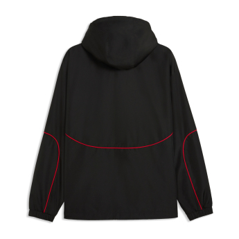 Kurtka męska przeciwdeszczowa czarna Rain Ferrari F1 2026