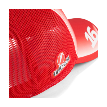Ferrari čepice baseballová kšiltovka Charles Leclerc #16 Trucker red F1Team 2026