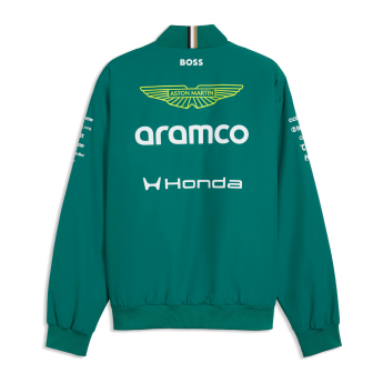Aston Martin pánská bunda Bomber green official Teamline Replica F1 Team 2026