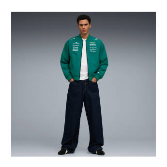 Aston Martin pánská bunda Bomber green official Teamline Replica F1 Team 2026