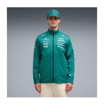 Aston Martin pánská bunda softshell green official Teamline Replica F1 Team 2026