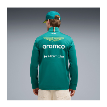 Aston Martin pánská bunda softshell green official Teamline Replica F1 Team 2026