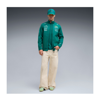 Aston Martin pánská bunda softshell green official Teamline Replica F1 Team 2026