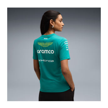Aston Martin dámské tričko green official Teamline Replica F1 Team 2026