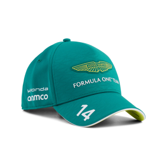 Aston Martin čepice baseballová kšiltovka Fernando Alonso #14 green official Teamline Replica F1 Team 2026