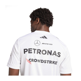 Mercedes AMG Petronas pánské tričko white official Teamline Replica F1 Team 2025
