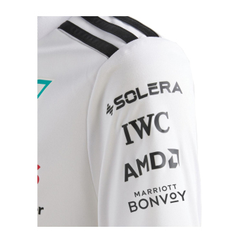 Mercedes AMG Petronas dětské tričko white official Teamline Replica F1 Team 2025