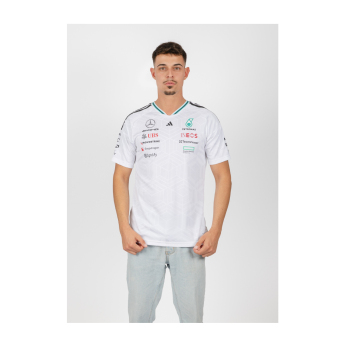 Mercedes AMG Petronas pánské tričko white official Teamline Replica F1 Team 2026