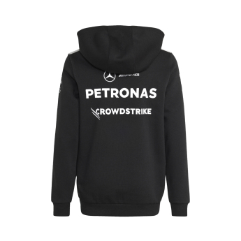 Mercedes AMG Petronas dětská mikina s kapucí black official Teamline Replica F1 Team 2026