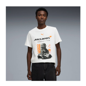 Mclaren Honda pánské tričko Lando Norris white F1 Team 2026
