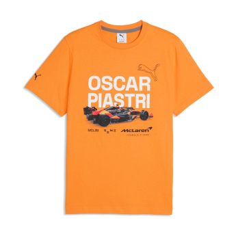 Mclaren Honda pánské tričko Oscar Piastri orange F1 Team 2026