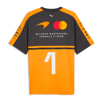 Mclaren Honda pánské tričko Lando Norris #1 official Teamline Replica F1 Team 2026