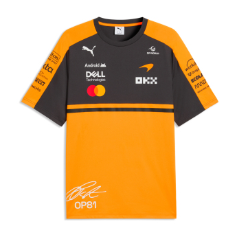 Mclaren Honda pánské tričko Oscar Piastri #81 official Teamline Replica F1 Team 2026