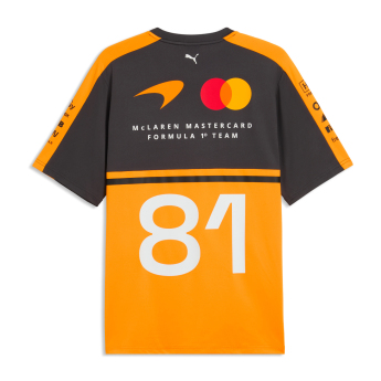 Mclaren Honda pánské tričko Oscar Piastri #81 official Teamline Replica F1 Team 2026
