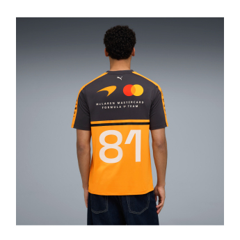 Mclaren Honda pánské tričko Oscar Piastri #81 official Teamline Replica F1 Team 2026