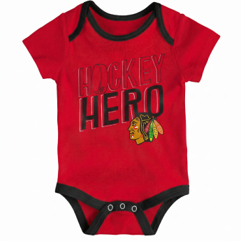 Chicago Blackhawks dětské body 3 pcs Triple Clappers Creeper