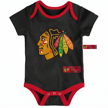 Chicago Blackhawks dětské body 3 pcs Triple Clappers Creeper