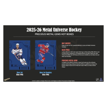 NHL boxy hokejové karty NHL 2025-26 Upper Deck Skybox Metal Universe Blaster Box