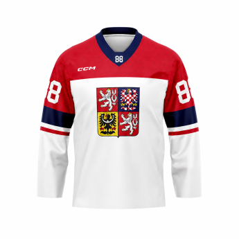 Hokejové reprezentace hokejový dres Czech republic Olymp 2026 David Pastrňák white